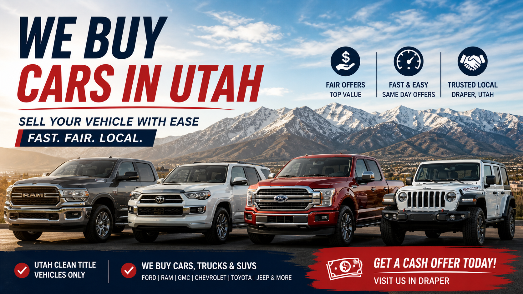 We buy cars in utah